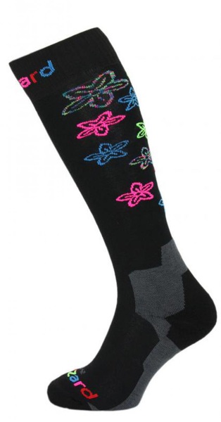 Blizzard Viva Flowers ski socks black/flowers 180125 25/26