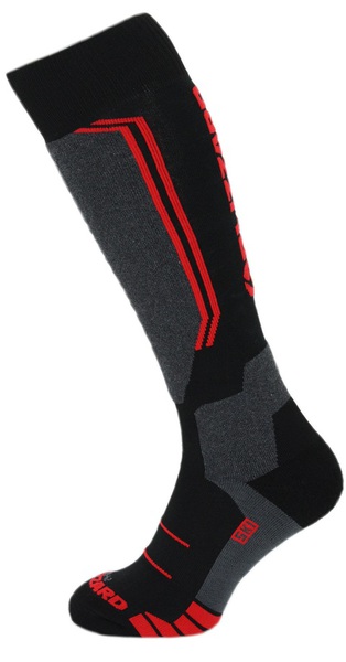 Blizzard Allround wool ski socks black/anthracite/red 180120 25/26