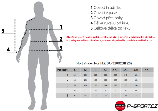 Sbalitelná bunda Northfinder Northkit BU-32682SII 269 Black 25/26