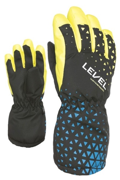 Dětské rukavice Level Funny Black-Yellow 4195JG.47 25/26