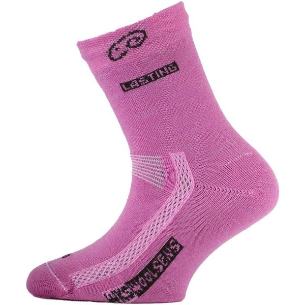 Lasting TJS 491 dětské merino ponožky růžové 25/26
