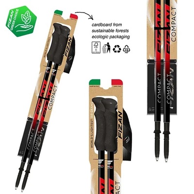 Trekové hole FIZAN COMPACT RED 207104 25/26