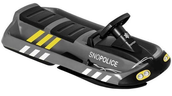 HAMAX Sněžný bob Sno Police - šedý/černý 25/26