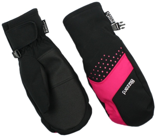 Blizzard Mitten Rukavice Junior ski gloves black/pink 190030 25/26