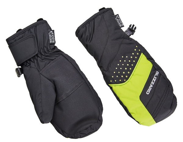 Blizzard Mitten Rukavice Junior ski gloves black/green 190028 25/26