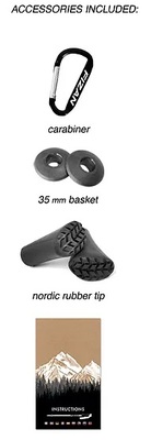 Nordic Walking hole Fizan NW Speed Black 207525 25/26