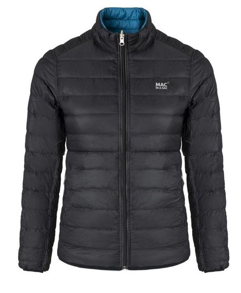 Dámská péřová bunda Mac In a Sac Polar Packable Women's Down Jacket Black Teal 25/26