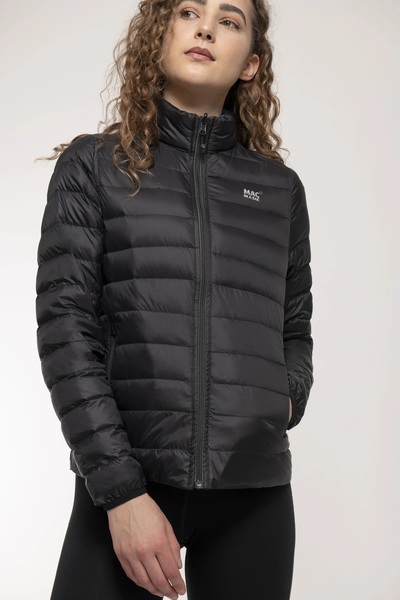 Dámská péřová bunda Mac In a Sac Polar Packable Women's Down Jacket Black Teal 25/26