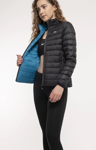 Dámská péřová bunda Mac In a Sac Polar Packable Women's Down Jacket Black Teal 25/26