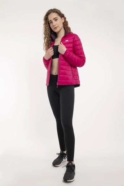 Dámská péřová bunda Mac In a Sac Polar Packable Women's Down Jacket Fuchsia Navy 25/26