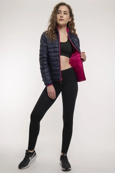 Dámská péřová bunda Mac In a Sac Polar Packable Women's Down Jacket Fuchsia Navy 25/26
