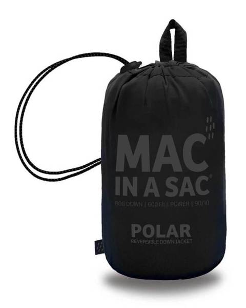 Pánská péřová bunda Mac In a Sac Polar Packable Men's Down Jacket Jet Black Charcoal 25/26