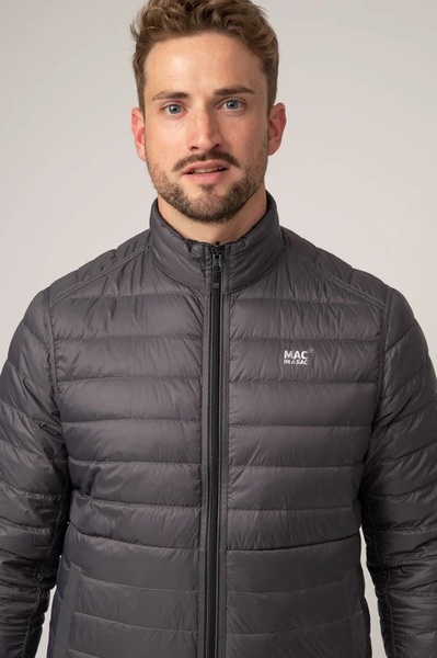 Pánská péřová bunda Mac In a Sac Polar Packable Men's Down Jacket Jet Black Charcoal 25/26