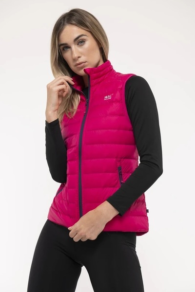 Dámská péřová vesta Mac In a Sac Alpine Packable Women's Down Gilet fuchsia 25/26
