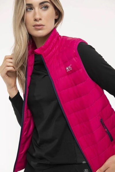 Dámská péřová vesta Mac In a Sac Alpine Packable Women's Down Gilet fuchsia 25/26