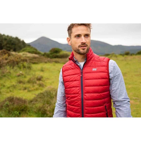 Pánská péřová vesta Mac In a Sac Alpine Packable Men's Down Gilet Red 25/26
