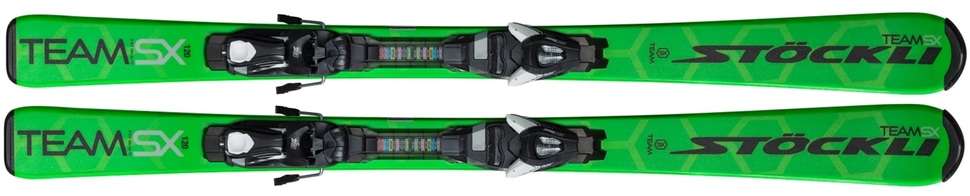 Dětské lyže Stöckli SX Team + C5 Green 90 cm (testovací lyže)