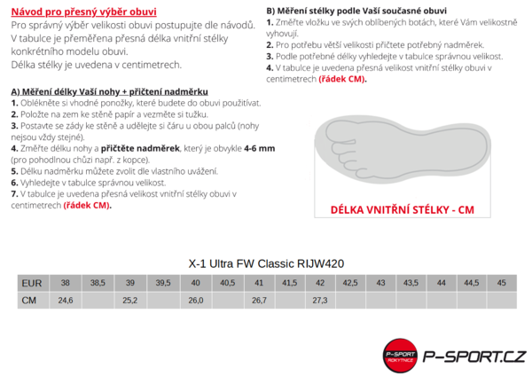 Boty na běžky Rossignol X-1 Ultra FW Classic RIJW420 25/26
