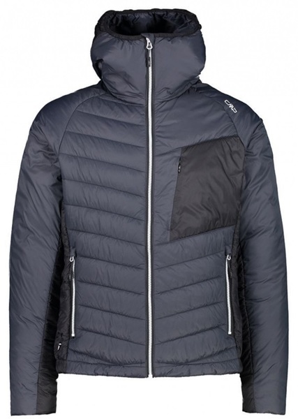 Pánská bunda CMP Campagnolo Man Jacket Fix Hood Primaloft 31Z2247-U423 Anthracite
