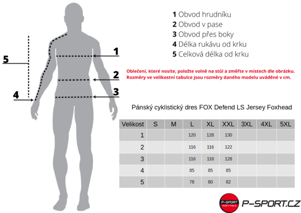 Pánský cyklistický dres FOX Defend LS Jersey Foxhead Black 28988-001