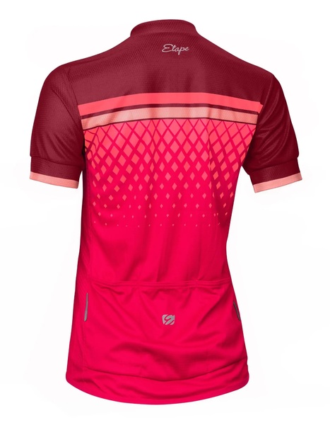 Dámský dres na kolo Etape Diamond Bordeaux/Ružová 2229322 25/26