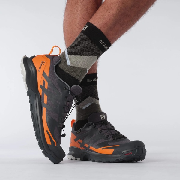 Boty Salomon XA ROGG 2 GTX M Ebony/Vibrant Orange/Lunar Rock 415861 