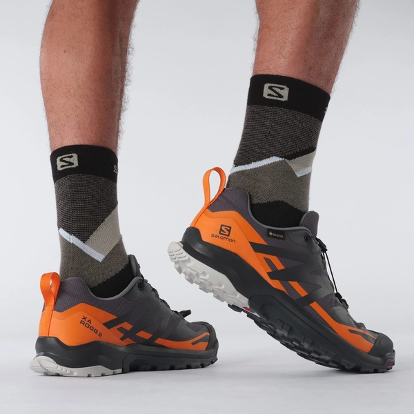 Boty Salomon XA ROGG 2 GTX M Ebony/Vibrant Orange/Lunar Rock 415861 