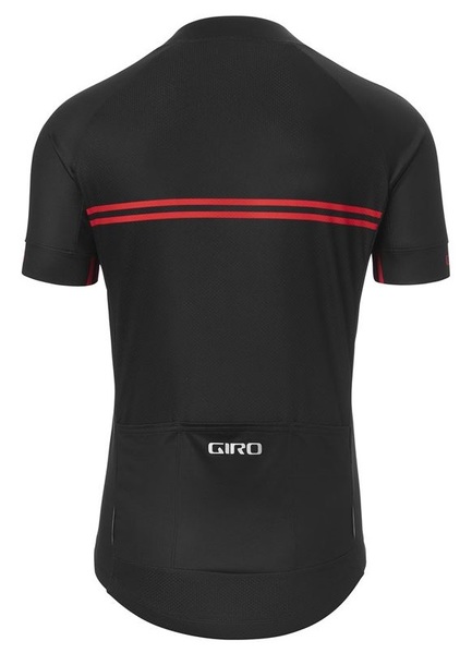 Cyklistický dres GIRO Chrono Sport Jersey Black/Red Classic Stripe