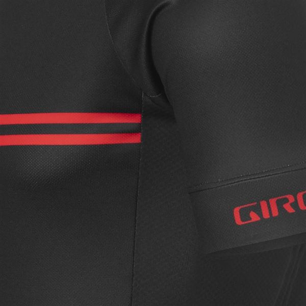 Cyklistický dres GIRO Chrono Sport Jersey Black/Red Classic Stripe