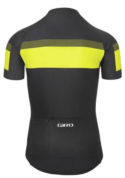 Cyklistický dres GIRO Chrono Sport Jersey Black/Hi Yellow Sprint