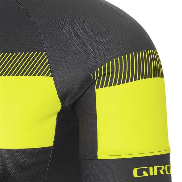 Cyklistický dres GIRO Chrono Sport Jersey Black/Hi Yellow Sprint