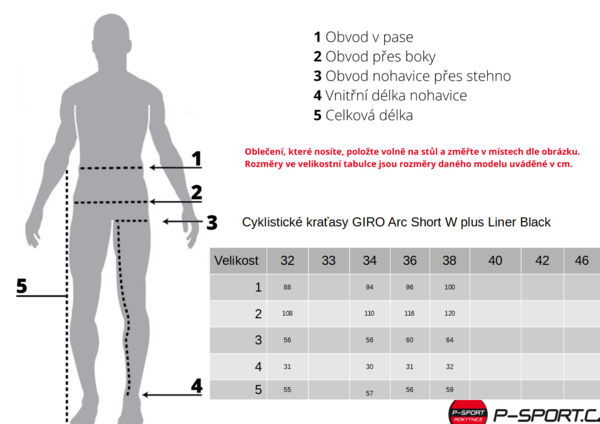 Cyklistické kraťasy GIRO Arc Short W plus Liner Black