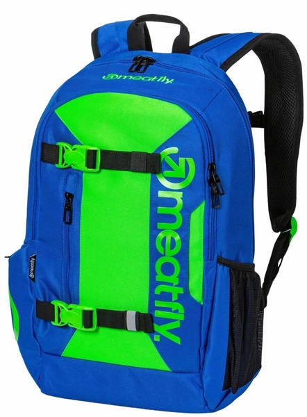 Batoh Meatfly Basejumper Royal Blue/Safety Green + penál zdarma 22 L 24/25