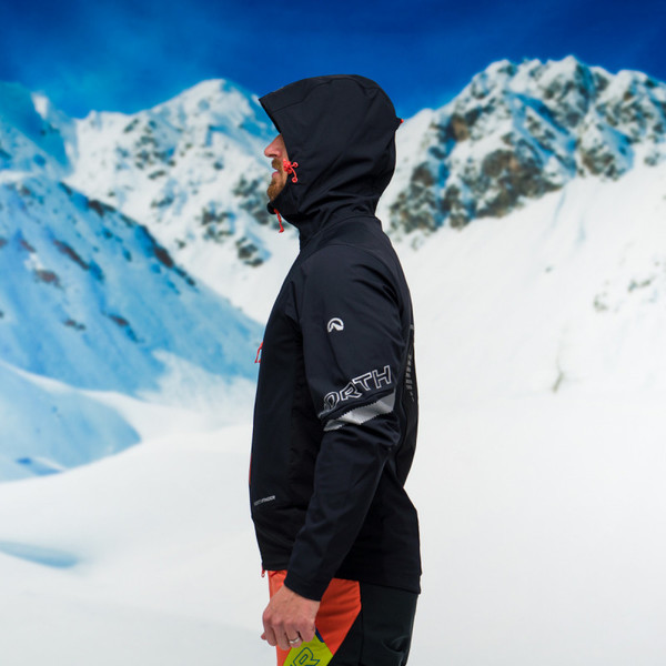 Pánská softshellová bunda na skialp Northfinder Hruby Performance Windprotect BU-3811SKP-270 Black/Black