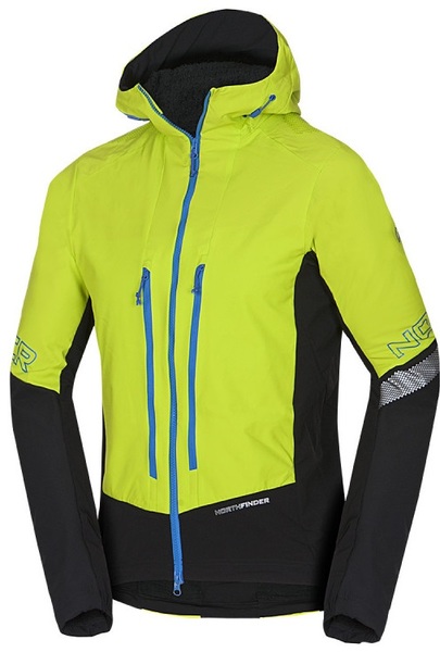 Pánská softshellová bunda na skialp Northfinder Sokolec Polartec® Alpha® Direct BU-3810SKP-273 black green