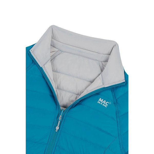Dámská péřová bunda Mac In a Sac Polar Packable Women's Down Jacket Light Petrol/Soft Grey 25/26