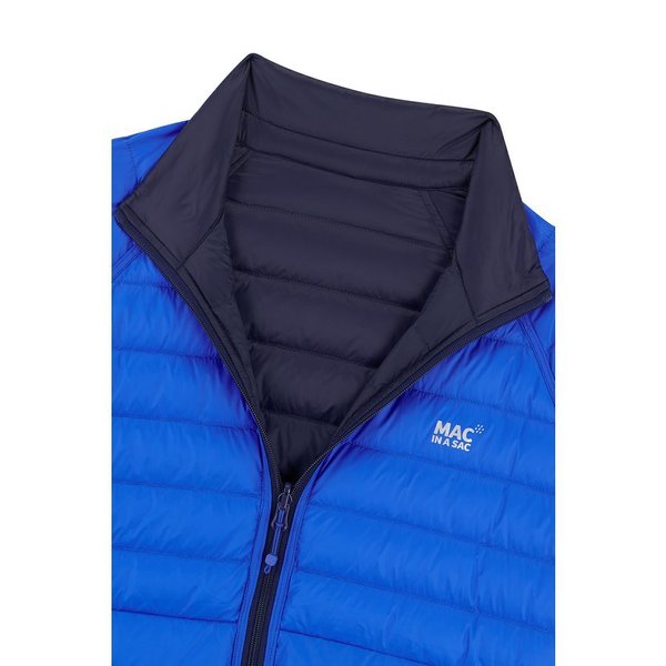 Pánská péřová bunda Mac In a Sac Polar Packable Men's Down Jacket Jet Navy/Saxe Blue 25/26