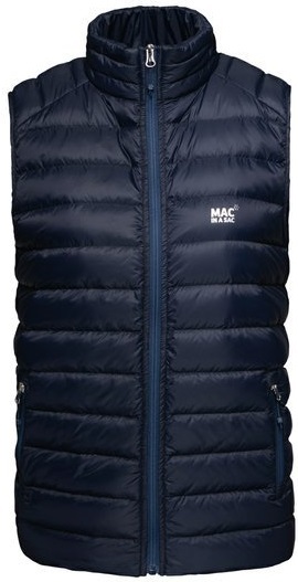 Pánská péřová vesta Mac In a Sac Alpine Packable Men's Down Gilet Navy 25/26
