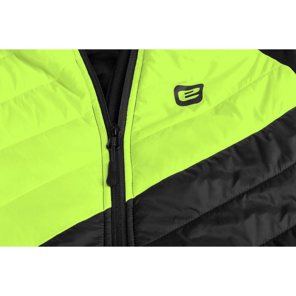 Hybridní Mikina/Bunda s kapucí Etape CRUX PRO 2.0 černá/žlutá fluo 2230161 25/26