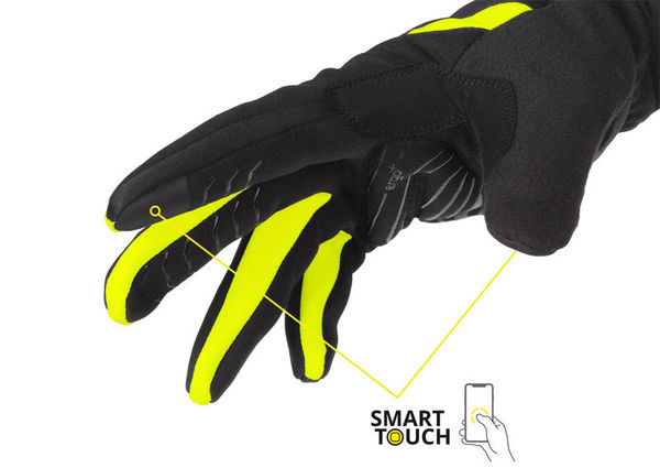 Zateplené rukavice na běžky Etape Peak 2.0 WS+ černá/žlutá fluo 2220416 25/26