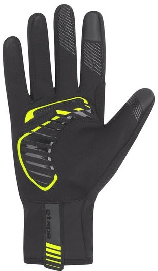 Zateplené rukavice na běžky Etape LAKE WS+ černá/žlutá fluo 2203816 25/26