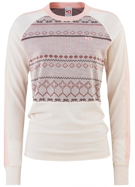 Dámské Merino Triko Kari Traa Tuva Long Sleeve Nwhite 623124 
