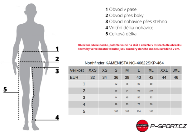 Dámské skialpinistické kalhoty Northfinder KAMENISTA NO-46622SKP-464