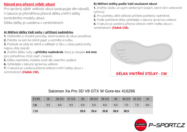 Boty Salomon Xa Pro 3D V8 GTX W Gore-tex 416296