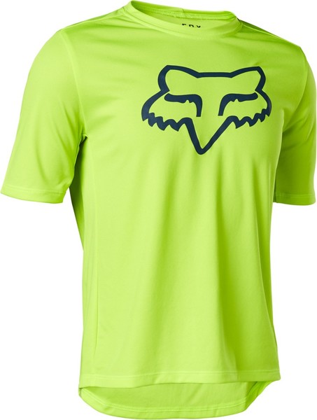 Dětský/Juniorský cyklistický dres FOX Yth Ranger SS Jersey Fluorescent Yellow 29292-130