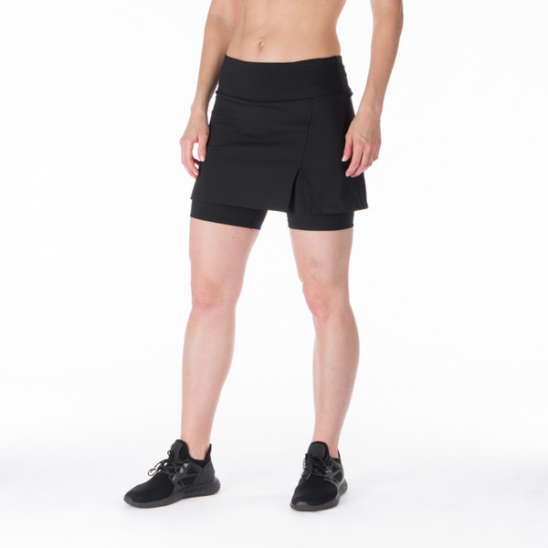 Sportovní sukně s vnitřními šortkami Northfinder NEVAEH SU-4598SP-269 black 25/26
