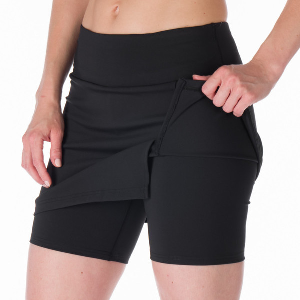 Sportovní sukně s vnitřními šortkami Northfinder NEVAEH SU-4598SP-269 black 25/26