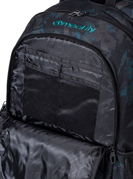 Batoh Meatfly Basejumper, Petrol Mossy/Black, 22 L + penál zdarma 24/25