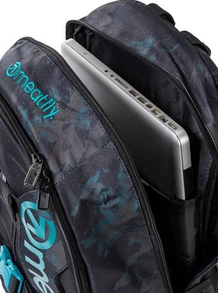 Batoh Meatfly Basejumper, Petrol Mossy/Black, 22 L + penál zdarma 24/25