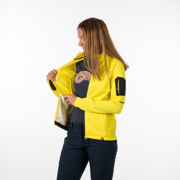Dámská outdoorová funkční mikina Northfinder Monroe Yellow MI-4720OR-478 25/26